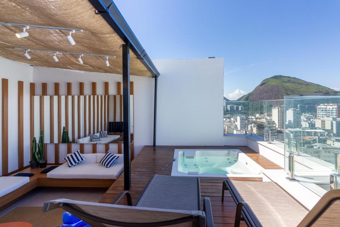 Апартаменти Tabas - Edificio Wave Com Vista Pro Mar Em Ipanema Ріо-де-Жанейро Екстер'єр фото